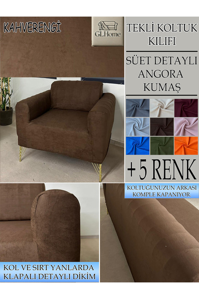 Home SÜET ŞÖNİL KUMAŞ TEKLİ KOMPLE GİYDİRME TEKLİ & BERJER , BOHEM, PORTO, vb MODEL KOLTUK KILIFI