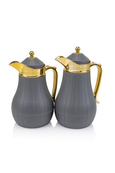 Generic 1 liter tea coffee thermos set