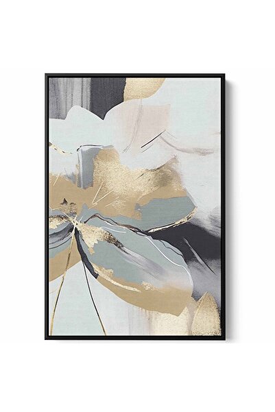 LOWHA لوحة فنية جدارية من القماش مشدودة على إطار خشبي بإطار أسود عائم وتصميم ...