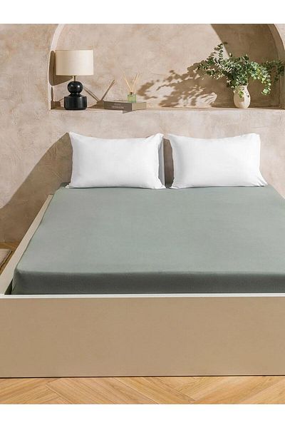 LC Waikiki Cotton Double Fitted Sheet (W5)