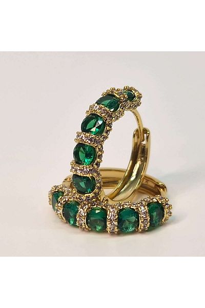 My Bijoux Cercei placați cu aur de 18K, Miriam Green