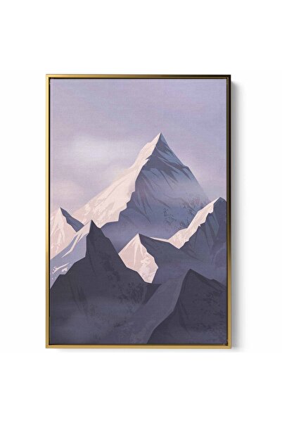 LOWHA لوحة فنية جدارية من القماش مشدودة على إطار خشبي بإطار ذهبي عائم وتصميم ...