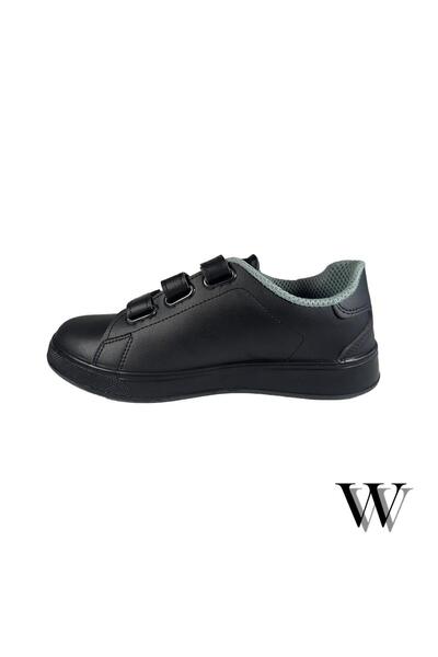 e&e Mekap 303-C Siyah Microfiber 4 Mevsim Yarı Ortopedik Günlük/İş Ayakkabısı İş Spor Ayakkabı KORUMASIZ