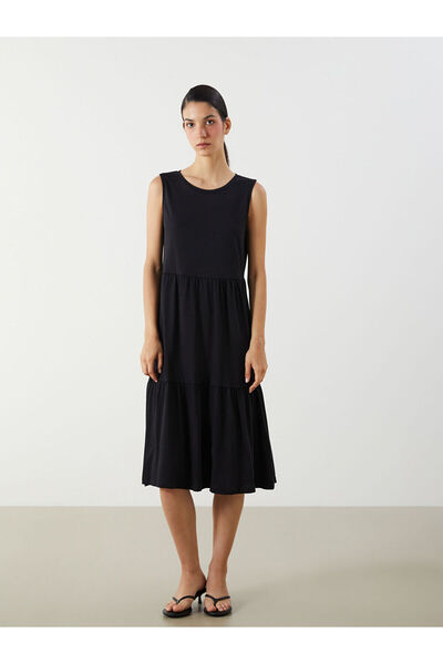 LC Waikiki Αμάνικο φόρεμα Özmarka New Season με λαιμόκοψη ποδηλάτου