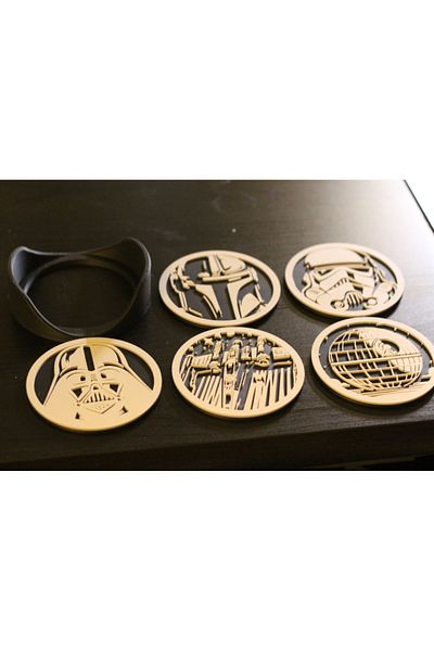 genomera Set of 5 Star Wars Coasters