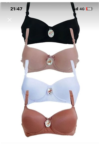 lal iç giyim Supported (75-80-85-90-95) 4-Piece Bra
