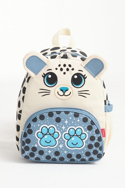Roxbros Geantă pentru grădiniță Snow Leopard - Rucsac pentru grădiniță și preșcolară Geantă pentru fete și băieți