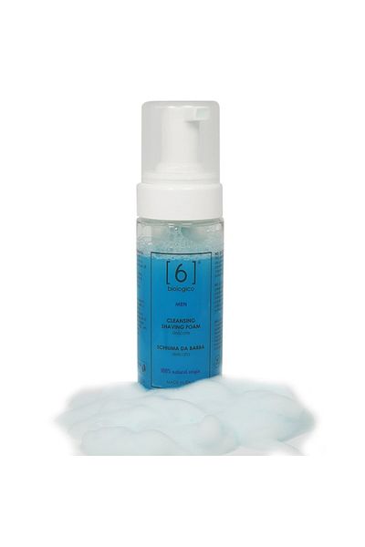 6biologico Shaving foam 150ml - gentle cleansing without irritation, vegan and 100% natural, moisturizing and protecting
