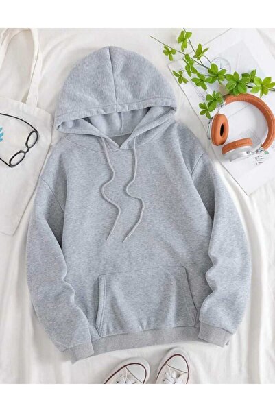 Hunors Sportswear & Company Sea Printed Oversize Unisex Hooded Sweatshirt