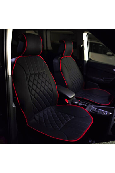 BsElektronik Design elegant Pernă pentru scaun Elegance Set de 2 perne Negru și cusături Design roșu