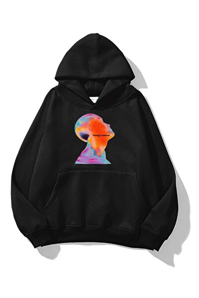 kahire Hanorac unisex Energy Is Eternal Negru