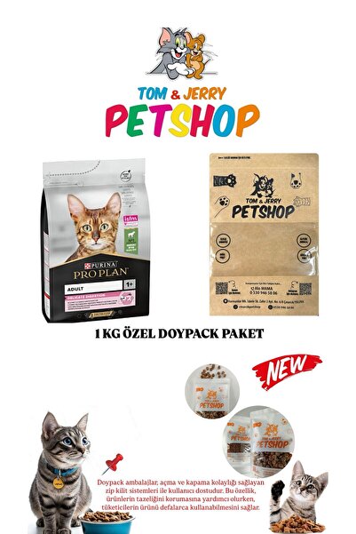 Pro Plan TOM&JERRYPETSHOP - Delicate Kuzu Etli Kedi Maması 1 Kg