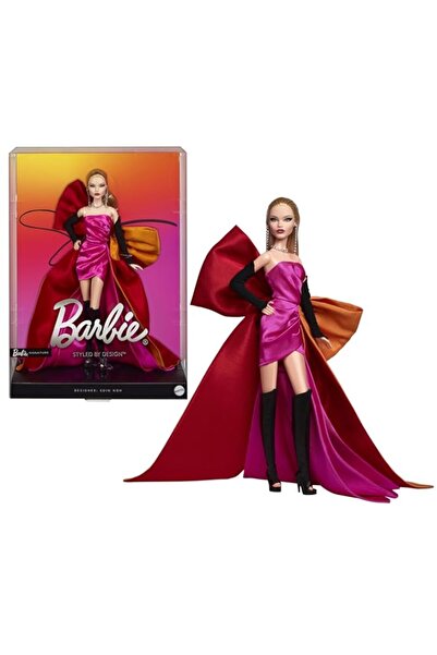 Generic دمية باربي المميزة من ماتيل، بتصميم من تصميم مجموعة كوليكتور، فستان س...