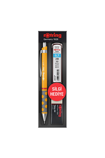 Rotring مجموعة أقلام الرصاص الميكانيكية تيكي RD 0.7 ملم ماريجولد RO-KK07-07-MANGO