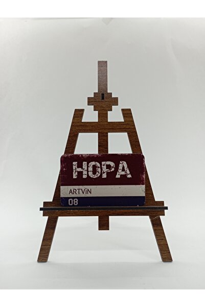 CraftbyBYC Hopa İlçe Temalı Retro Ahşap Buzdolabı Magneti-Hediyelik Konsept M...