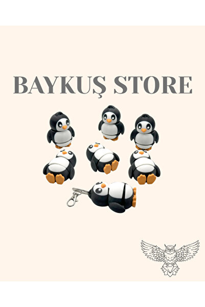 Baykuş Penguen Anahtarlık