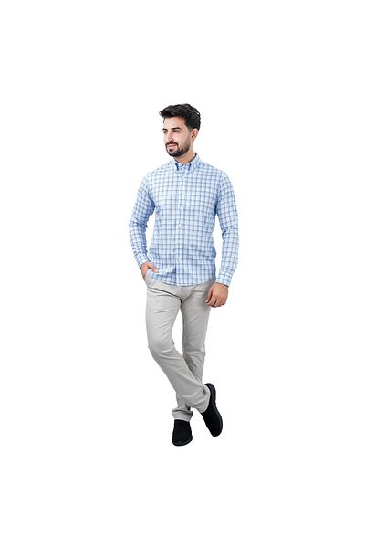 Giordano Men's Wrinkle-Free Long Sleeve Cotton Oxford Shirt