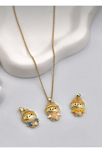 staınless steel Steel Labubu Necklace