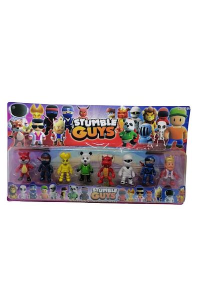 OEM Set 8 figurine Stumble Guys, multicolore, 7 cm