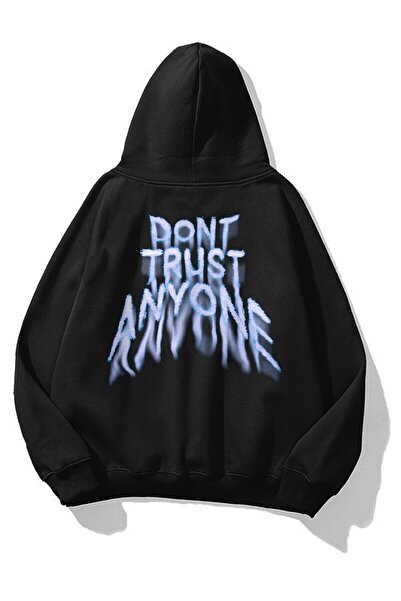 kahire Unisex Μην εμπιστεύεστε κανέναν Φούτερ Hoodie Black