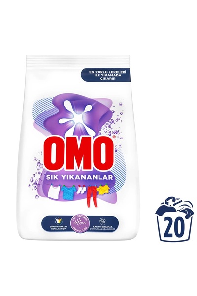 Omo Sık Yıkananlar Toz Çamaşır Deterjanı 3 Kg