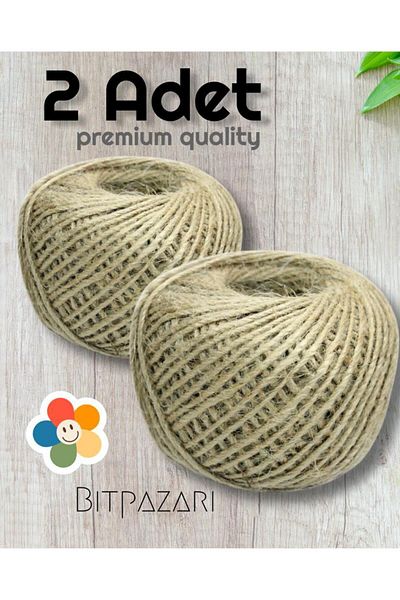 izmir Bitpazarı 2 Pieces of 100Gr Jut Yarn
