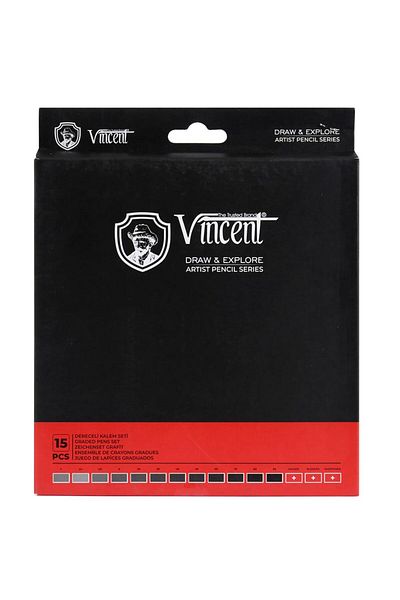 Vincent Draw & Explore Artist Drawing Pen Set 15 Pieces Cardboard Box