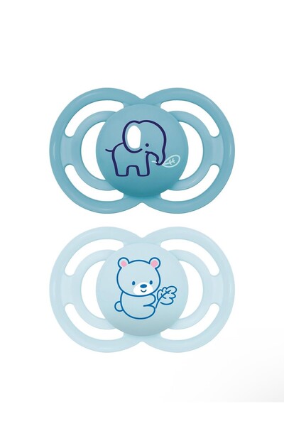 MAM Perfect l Emzik 2'li Set I Sterilize Kutuda I 6-16 Aylık I Fil/Ayı