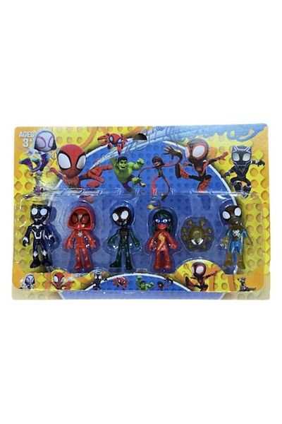 MASHASHOP Set 6 Figurines, Spider and Friends, MASHASHOP, multicolor, 10 cm
