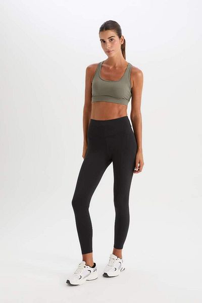 DeFacto New Season Defactofit High Waist Waist Hugging Stretchy Basic Plain Sports Leggings