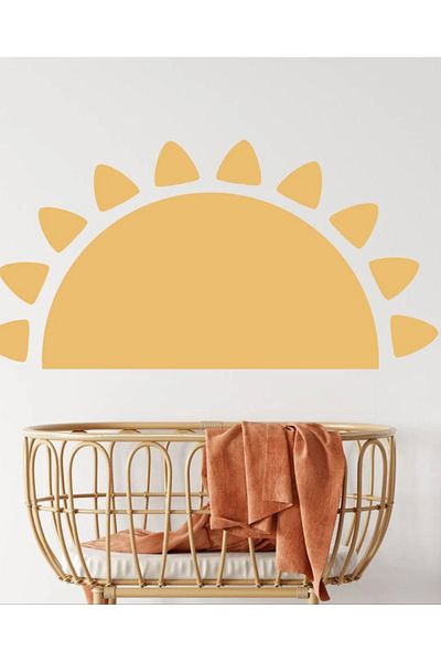 Sim Tasarım Modern Design Sun Theme Decoration Wall Sticker