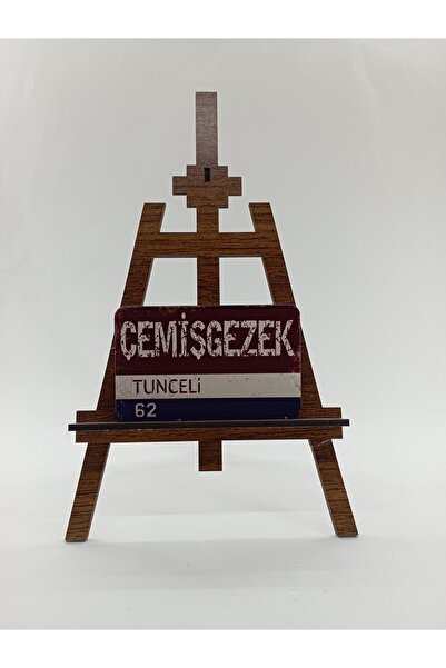 CraftbyBYC Çemişgezek İlçe Temalı Retro Ahşap Buzdolabı Magneti-Hediyelik Kon...