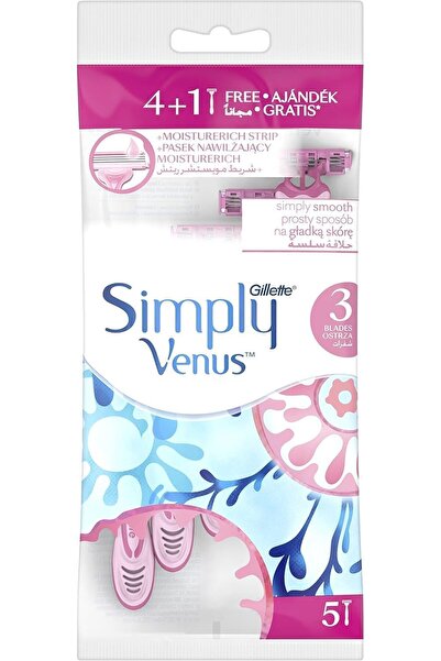 Gillette Simply Venus Women's Razors, Pack of 5