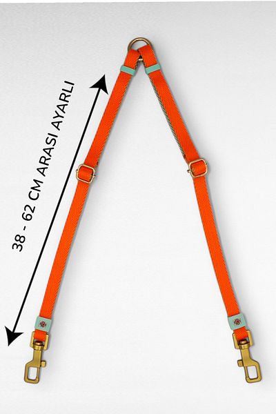 CARAMELOS Double Dog Walking Leash Adjustable