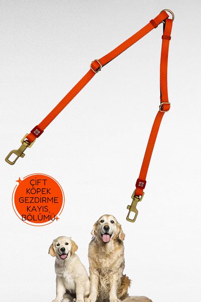 CARAMELOS Double Dog Walking Leash Adjustable