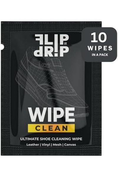 NEXIFY FLIPURDRIP Shoe cleaner,Sneaker Cleaning Wipes Pack Of 10, Quick Wipes For Cleaning Shoe Materials S