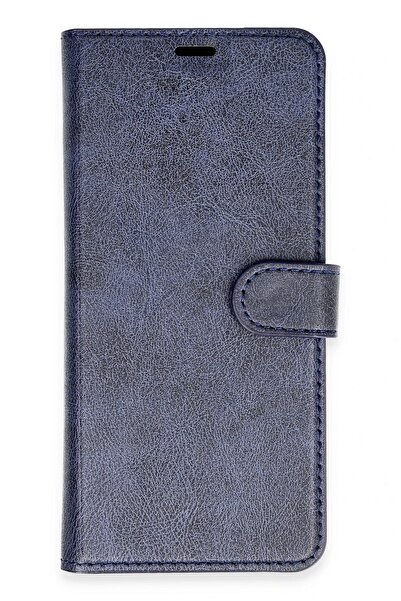 CepteToptan Myt09 Samsung Galaxy A25 5g Case Trend S Plus Flip Cover - Navy Blue