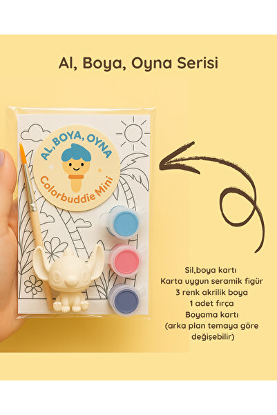 colorbuddie مجموعة رسم سيراميك ميني أل، باين، بلاي ستيتش مكونة من 10 قطع - مج...