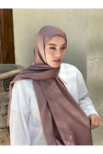 Modakaşmir Silky Jacquard Series Path Pattern Shawl