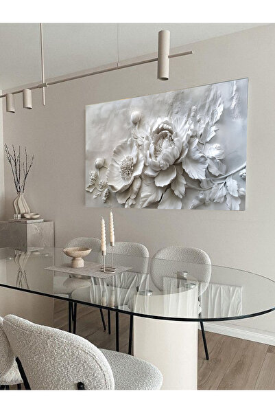 ESLEM RÖLYEF GÖRÜNÜMLÜ ÇİÇEK TABLO