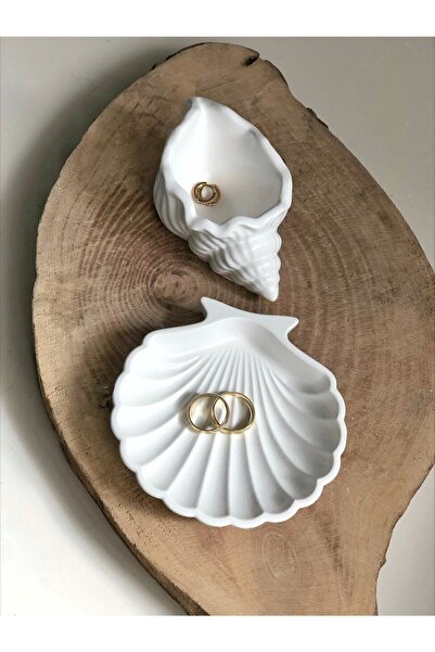 Bernami Seashell And Oyster Set White