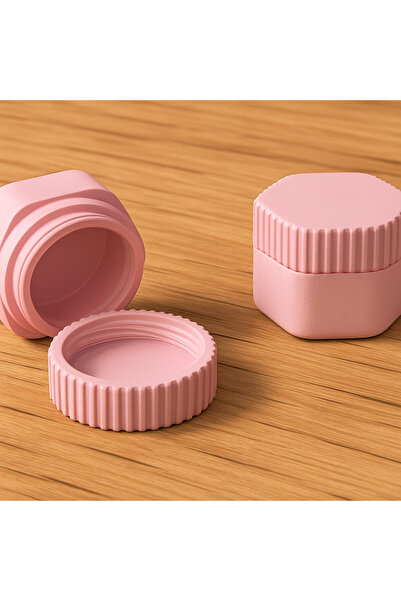 clartejewelery 3D Yazıcı Üretimi Minik Altıgen Vidalı Saklama ve seyahat kabı(3adet)