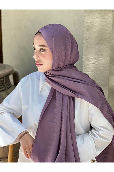 Modakaşmir Silky Jacquard Series Path Pattern Shawl