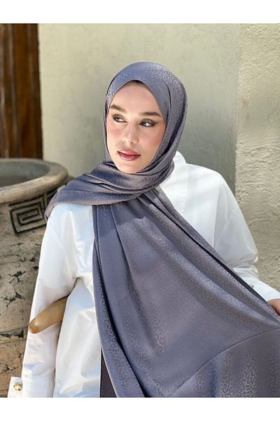 Modakaşmir Silky Jacquard Series Path Pattern Shawl