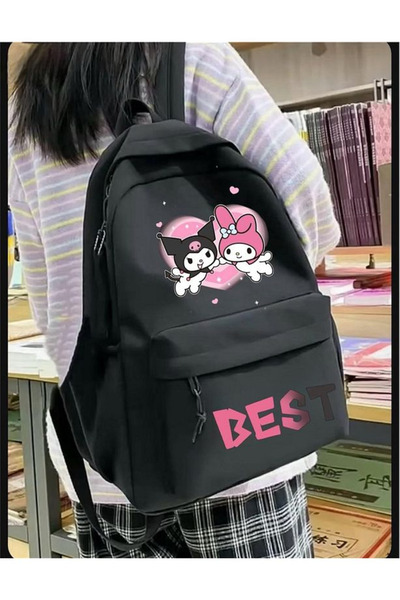 Gofeel Best Printed Black School Backpack