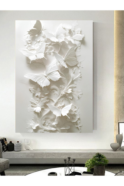 ESLEM RÖLYEF GÖRÜNÜMLÜ KELEBEK TABLO