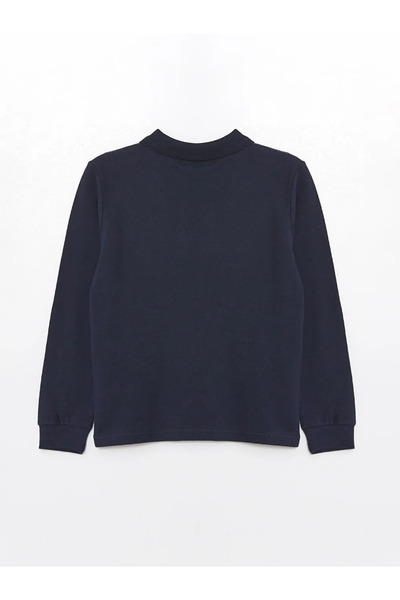 LC Waikiki Lcw Kids Navy Blue Polo Neck Boy's T-Shirt