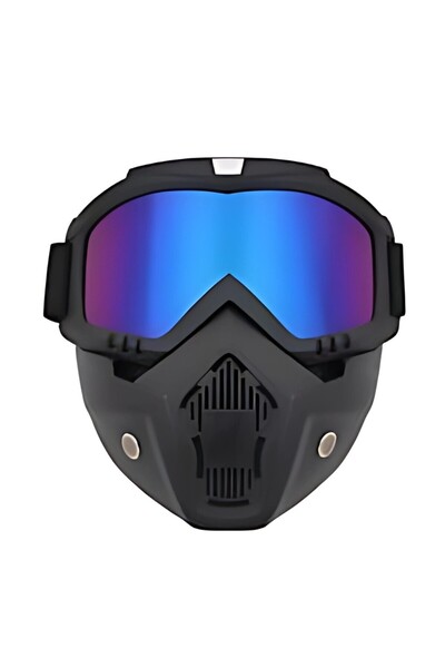 Prosev Motosiklet Kask Maskesi ve Gözlüğü MKM İridyum