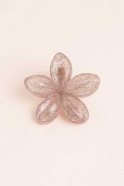 TAYEM Lotus Latch Buckle, Flower Buckle with Glitter Detail