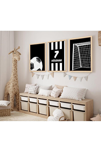NT Handmade Doğal Ahşap Çerçeveli UV Baskı Kişiye Özel Taraftar Takımlı Duvar...